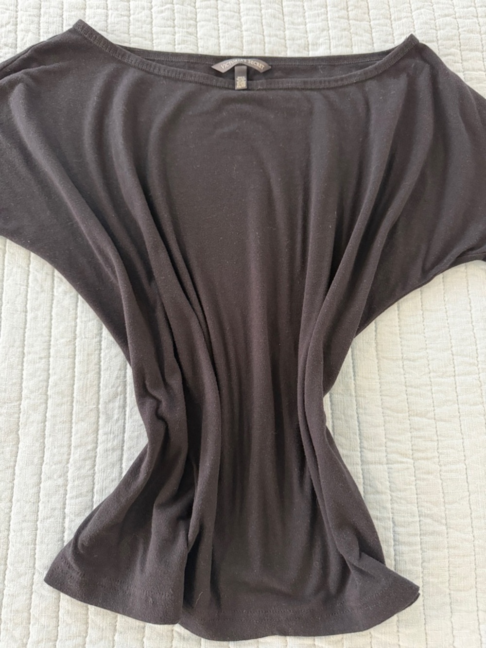 Victoria's Secret Black Crop Top off the shoulder